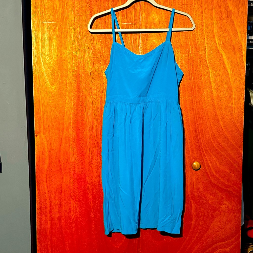 Vibrant Blue Spaghetti Strap Dress